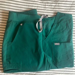 Hunter green figs scrubs